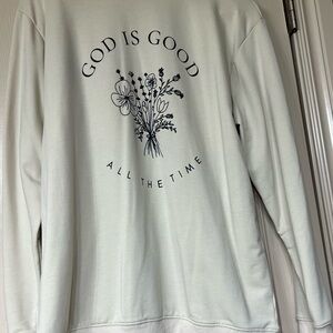 Women’s Cream Sweater with Spiritual Message